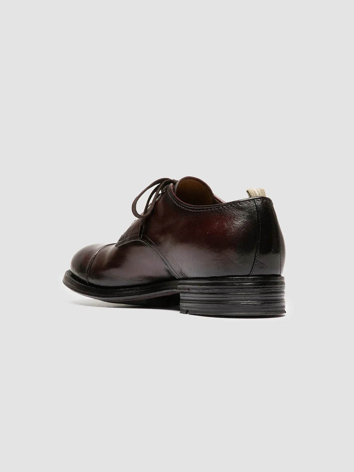 ADMIRAL 008 - Burgundy Leather Derby Shoes Smart Walk Weekend Movement