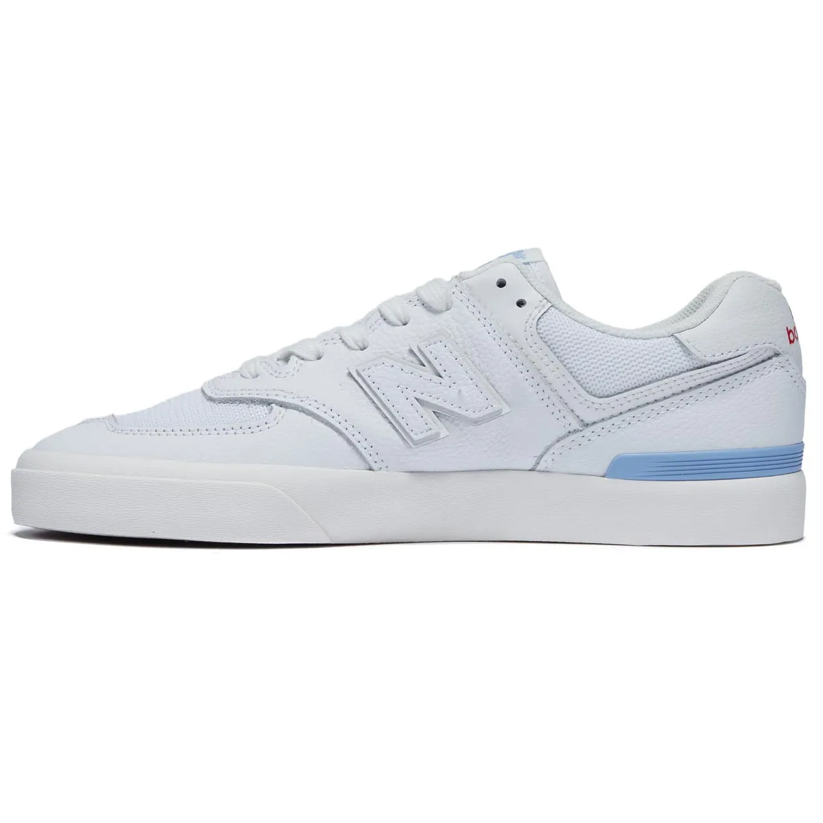 New Balance 574 Vulc Shoes - White/Baby Blue Quick Comfort Fit