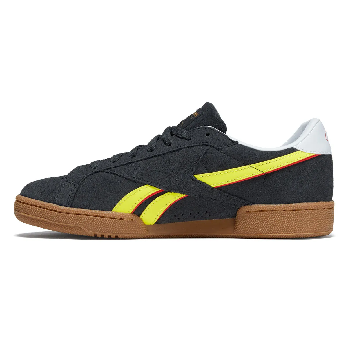 Active Lifestyle Memory Foam Reebok Club C Grounds UK Shoes - Black/Electric Yellow/Gum