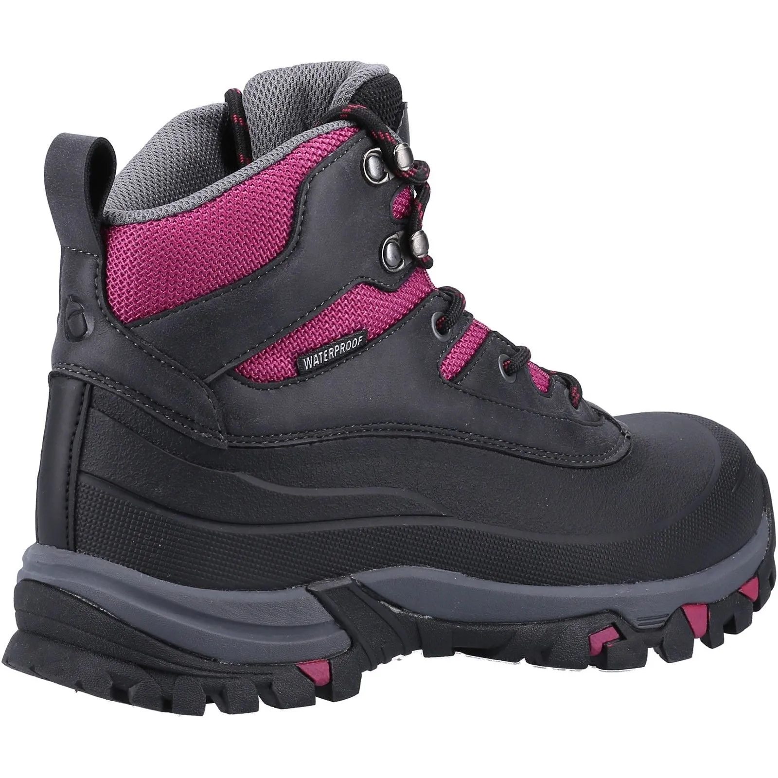 Cotswold Womens Calmsden Hiking Boots Grey/Berry Nature Ready Trekking Support