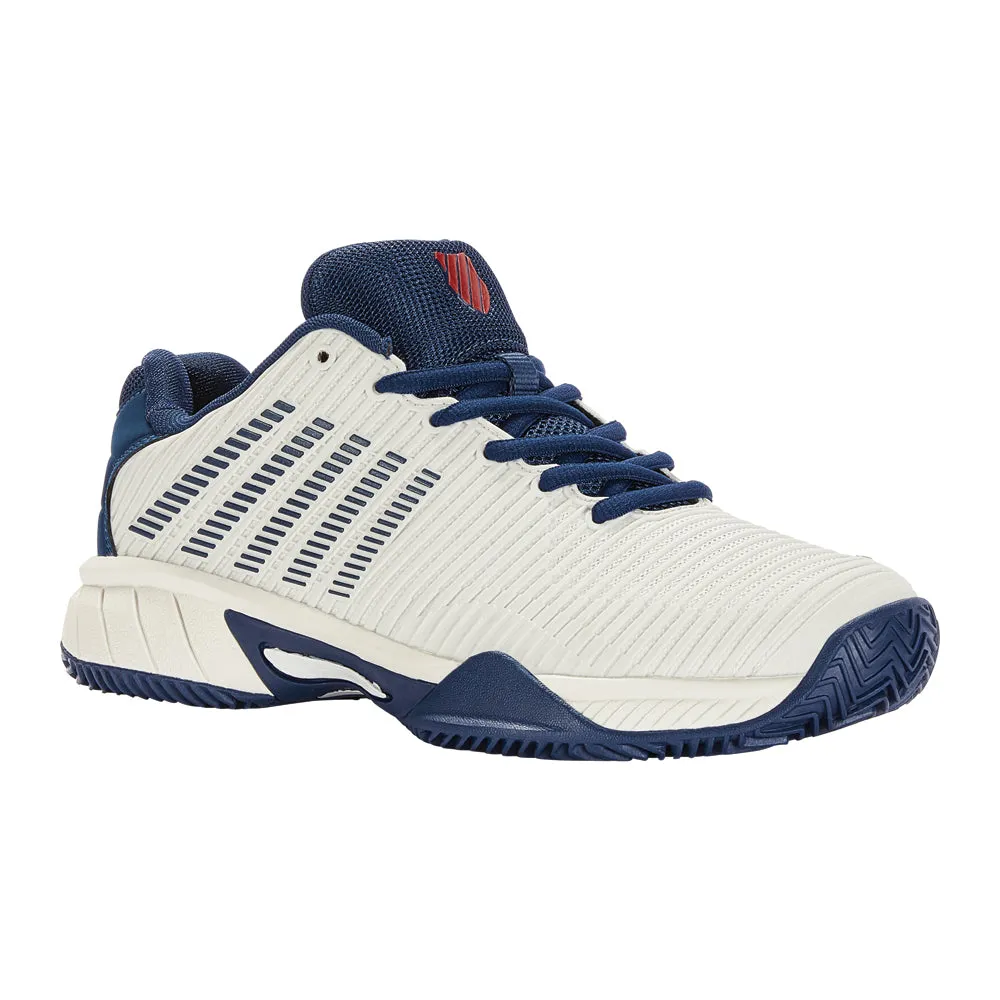 K-Swiss Hypercourt Express 2 HB Tennis Shoes (Boys) - Blanc/Blue Opal/Lollipop Impact Absorb