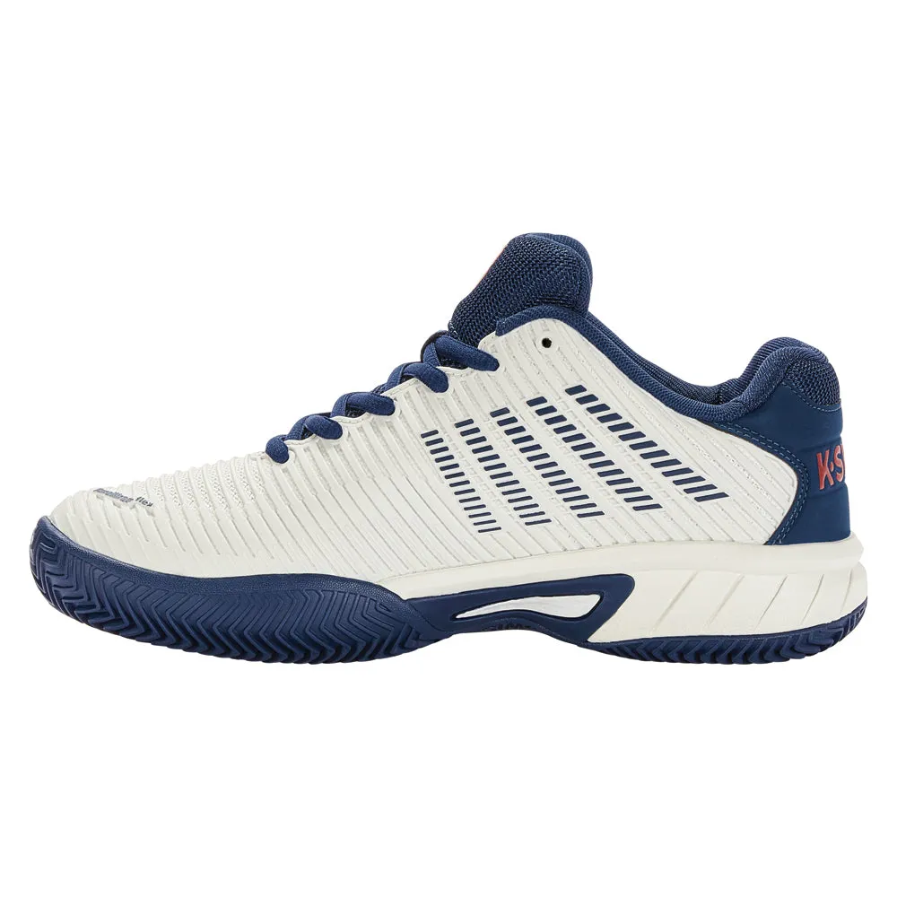 All Day Multi Surface K-Swiss Hypercourt Express 2 HB Tennis Shoes (Boys) - Blanc/Blue Opal/Lollipop