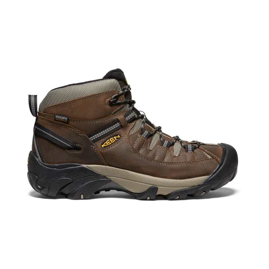 Pathway Grip Tough Men's Targhee II Mid Waterproof Hiking Boots  |  Shitake/Brindle