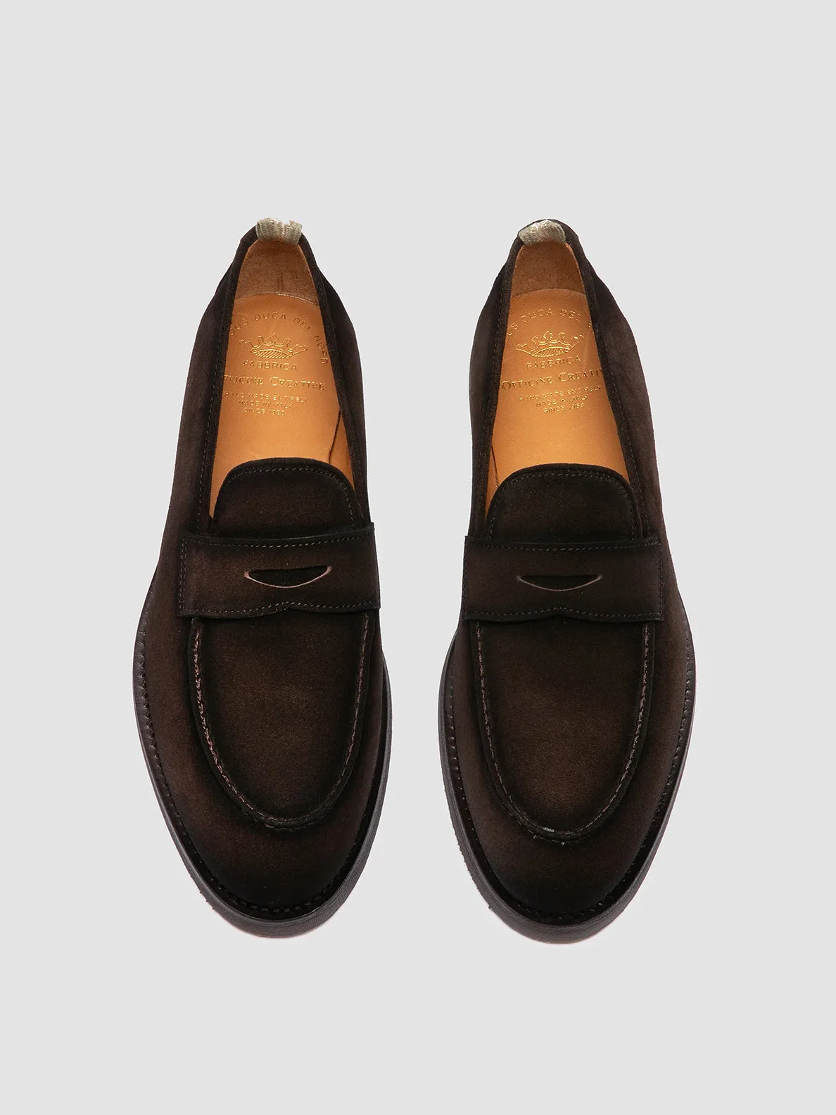 OPERA FLEXI 101 - Brown Suede Penny Loafers Weekend Style
