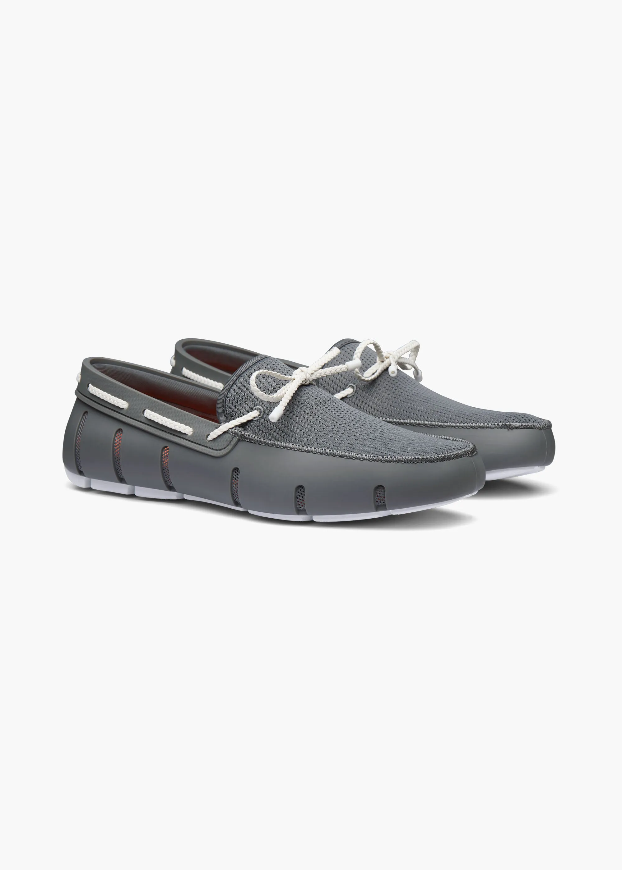Braided Lace Loafer Norwegian Construction Sole Smooth
