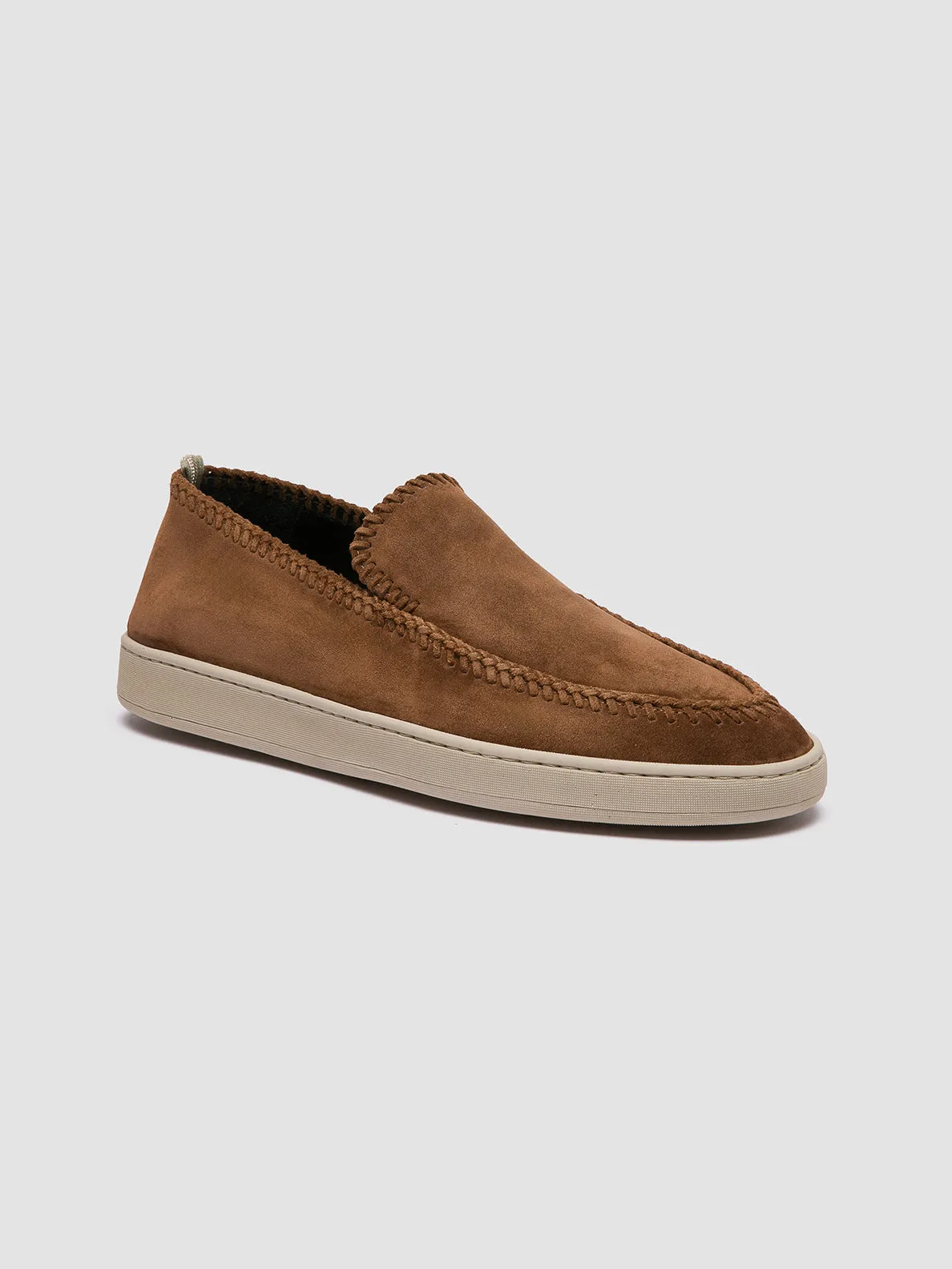 Easy Slip-On Design Fresh Breeze HERBIE 011 - Brown Suede Penny Loafers