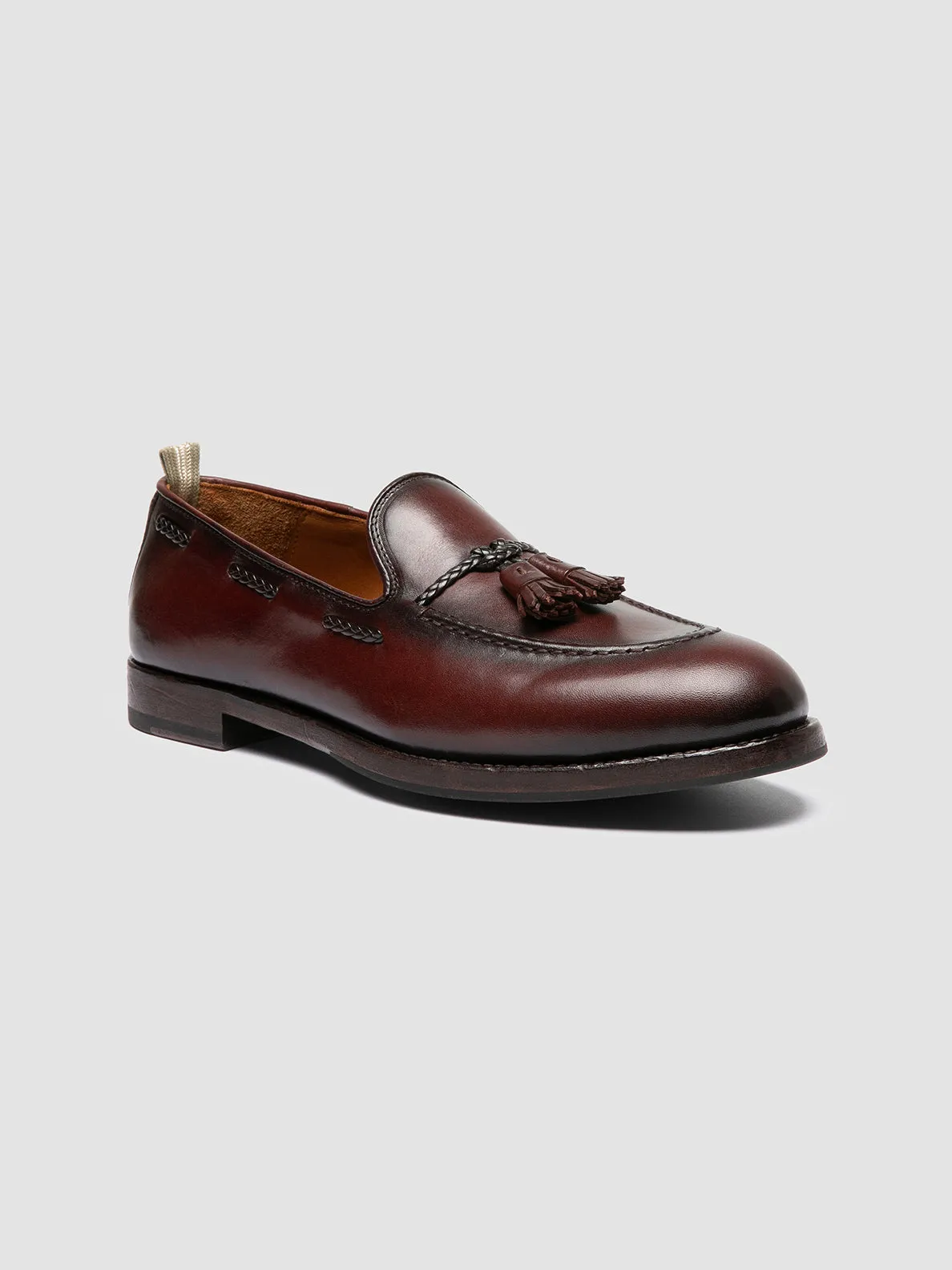 Stylish Support Breathable Uppers IVIES 002 - Brown Leather Tassel Loafers