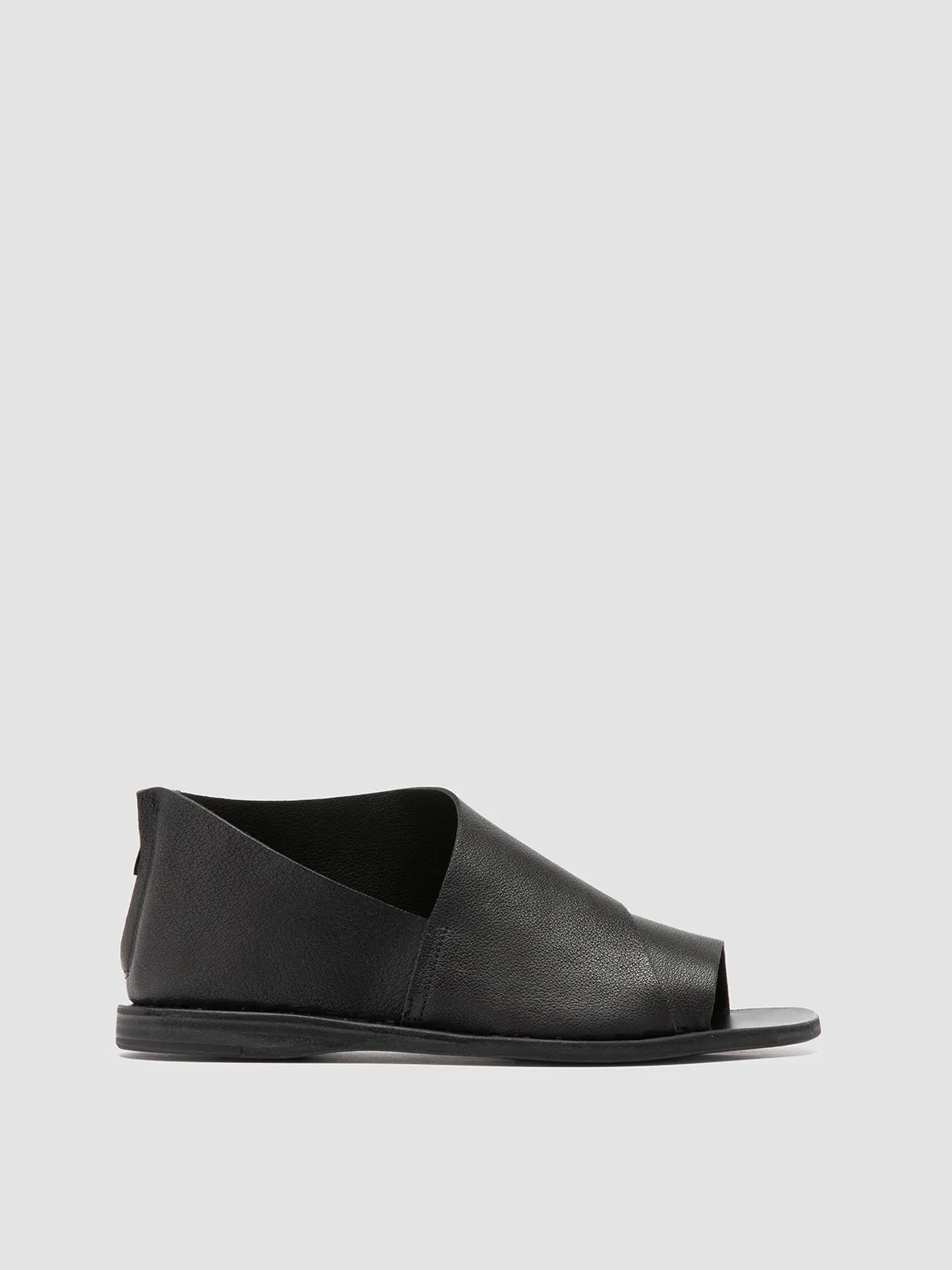 Game Fit Beach Vibe ITACA 046 - Black Leather Peep Toe Shoes