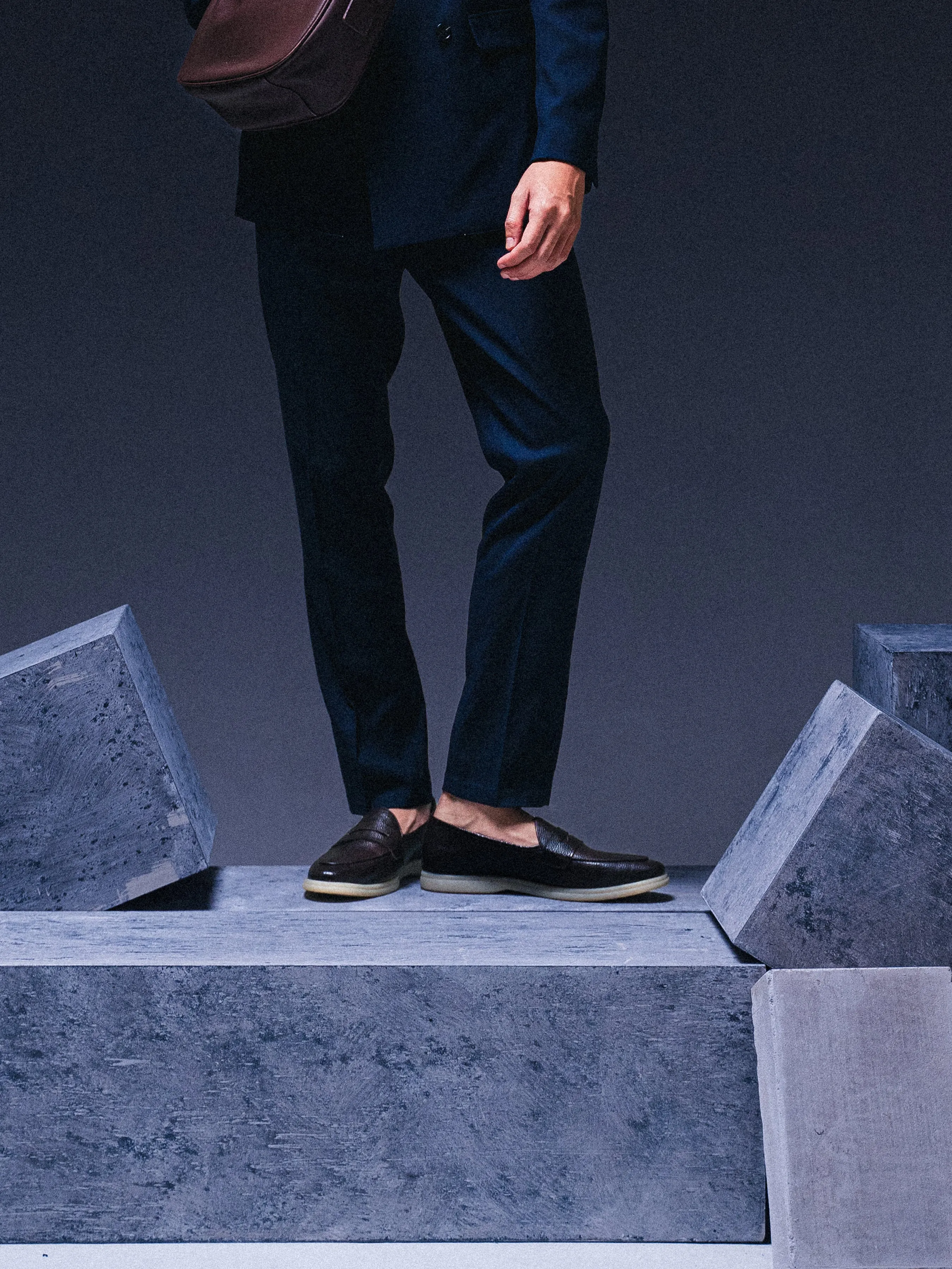 Pietro Belgian Loafer - Coffee Pebble Grain Leather (Soflex Sole) Fast pace