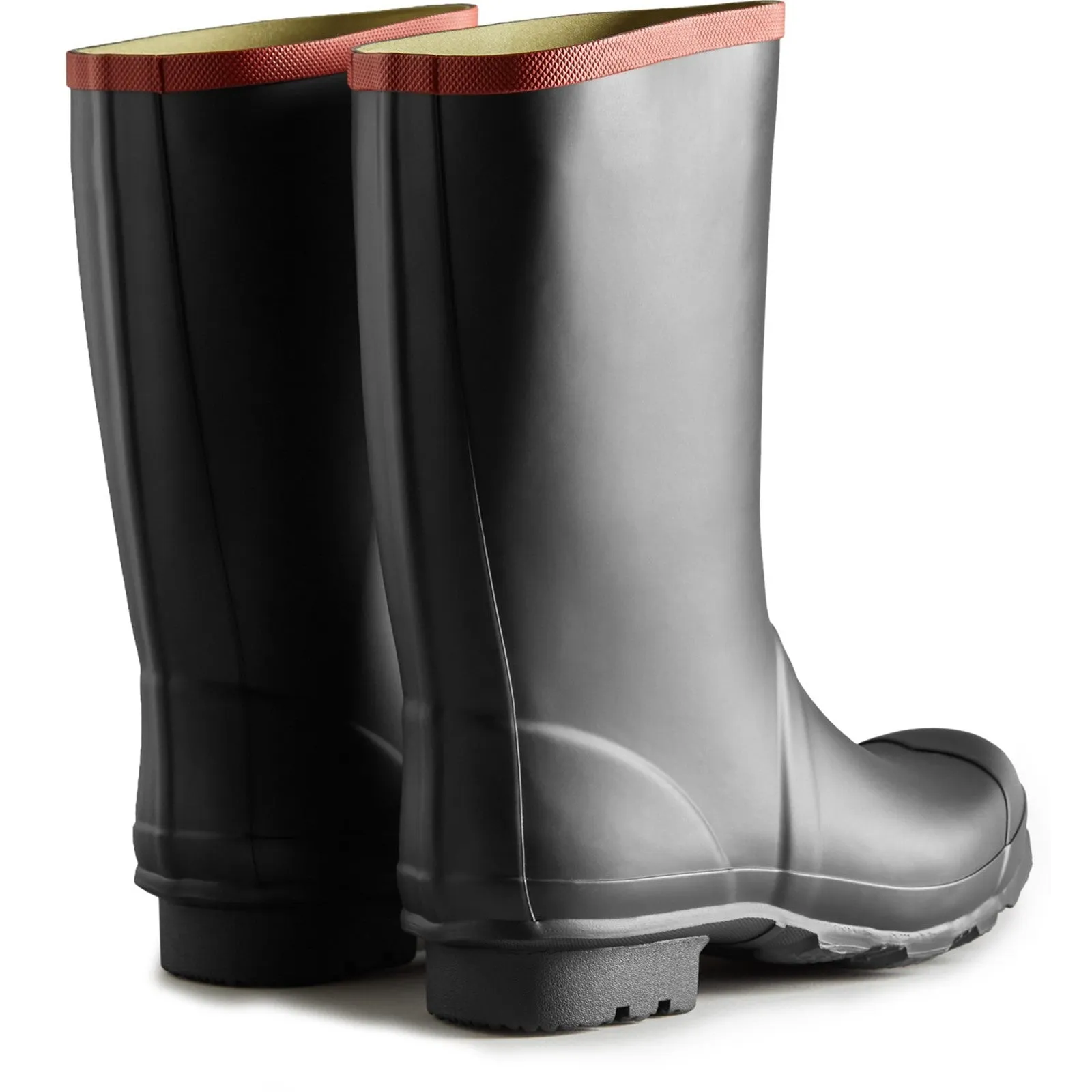 Walking Protection Cold Boots Hunter Unisex Argyll Short Knee Wellington Black