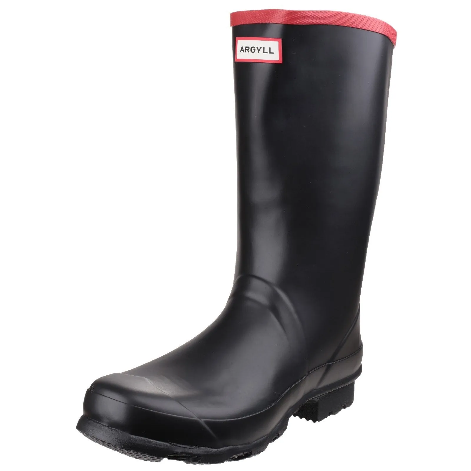 Hunter Unisex Argyll Short Knee Wellington Black Heavy Storm