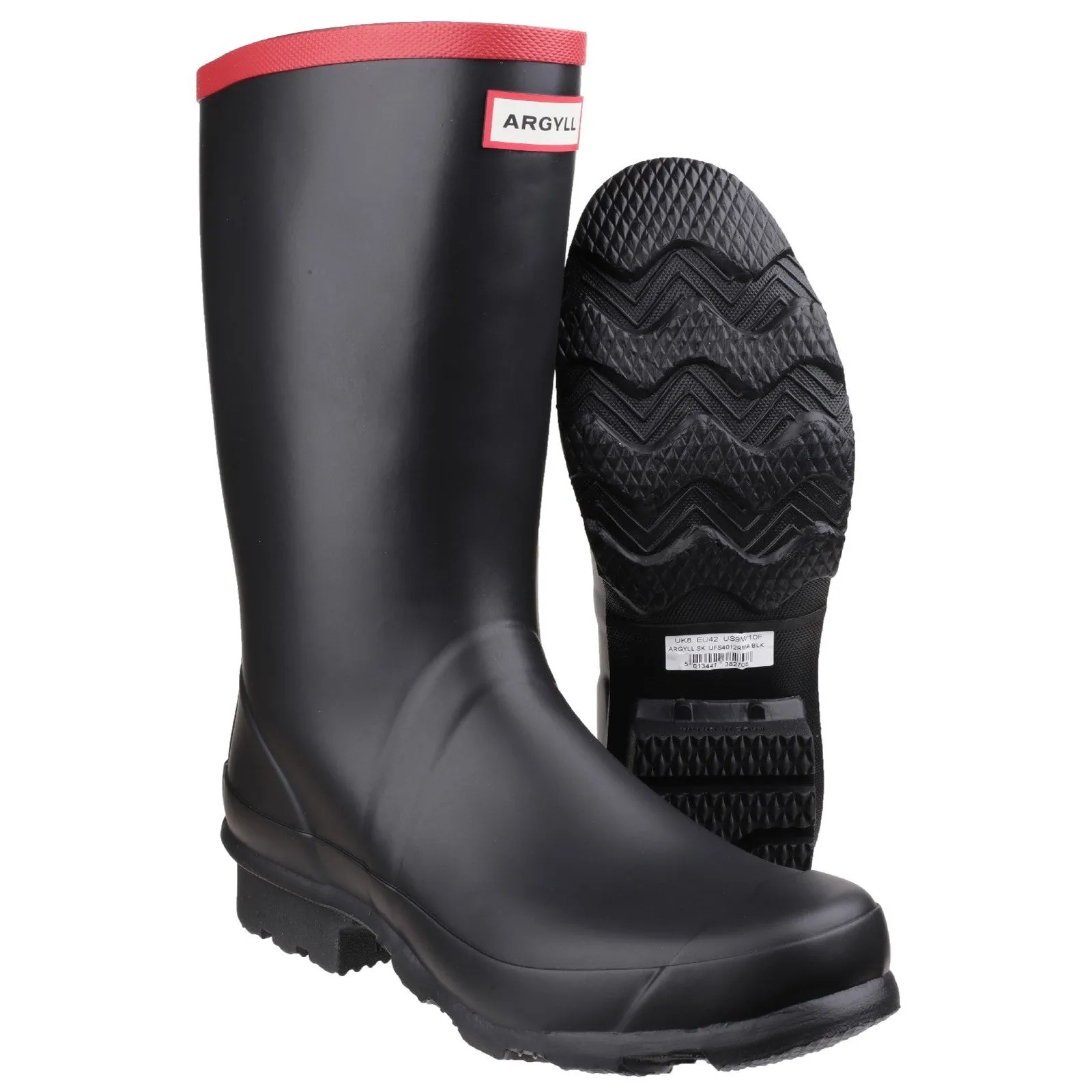 Hunter Unisex Argyll Short Knee Wellington Black Instant Walking Urban Wear