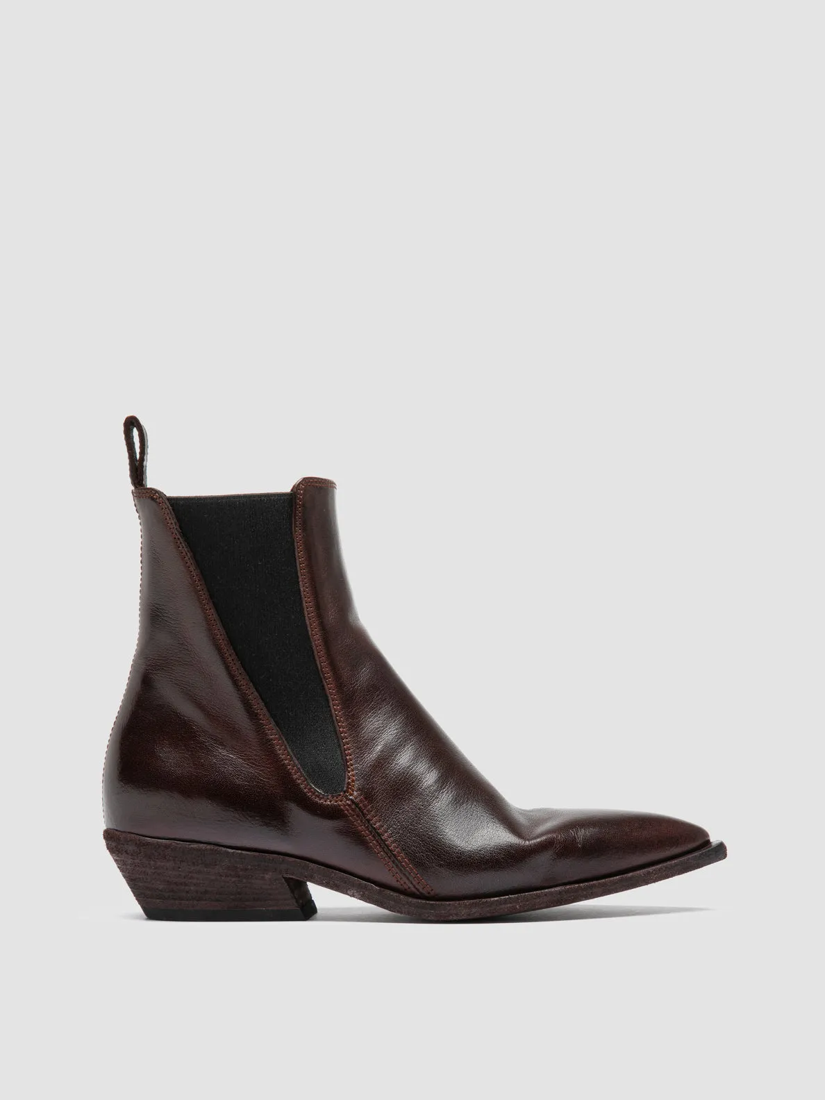 Coastal vibe NOELIE DD 101 - Burgundy Leather Chelsea Boots
