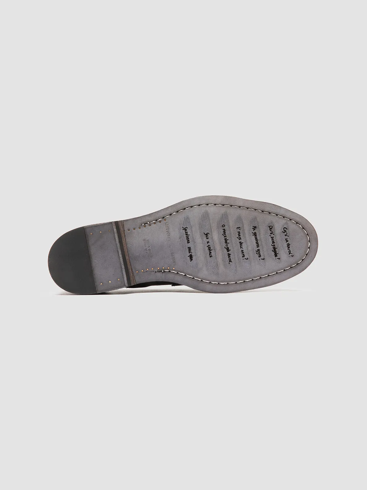 Clean Path SOUND 001 - Grey Suede Penny Loafers