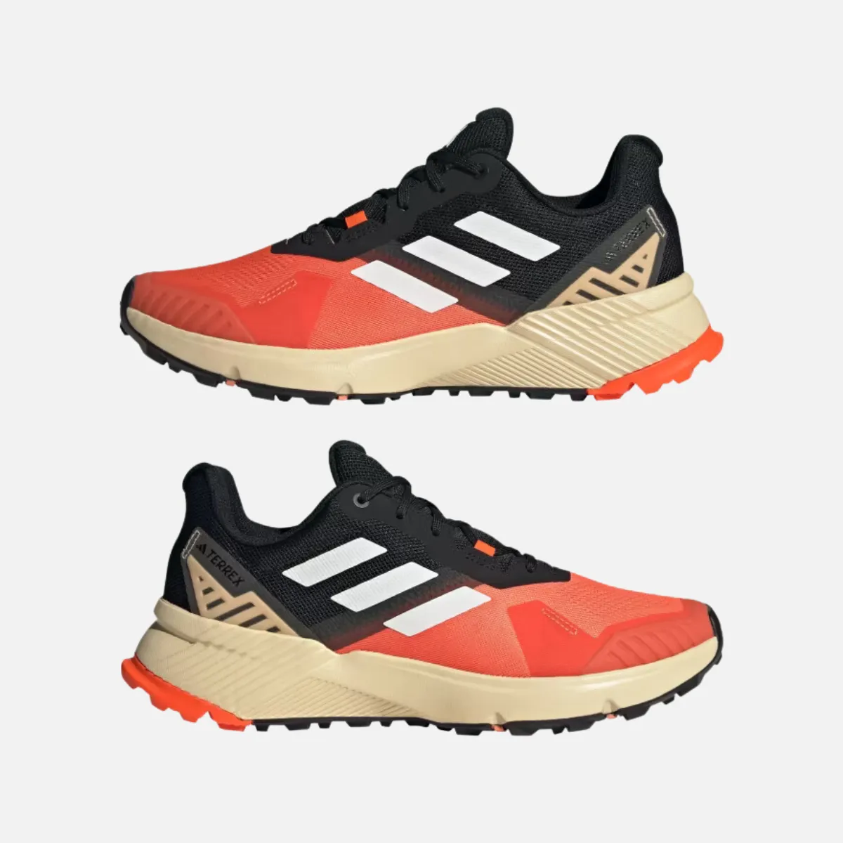 stability - feature shoes Adidas Terrex Soulstride Trail Men's Running Shoes -Impact Orange/Cloud White/Core Black