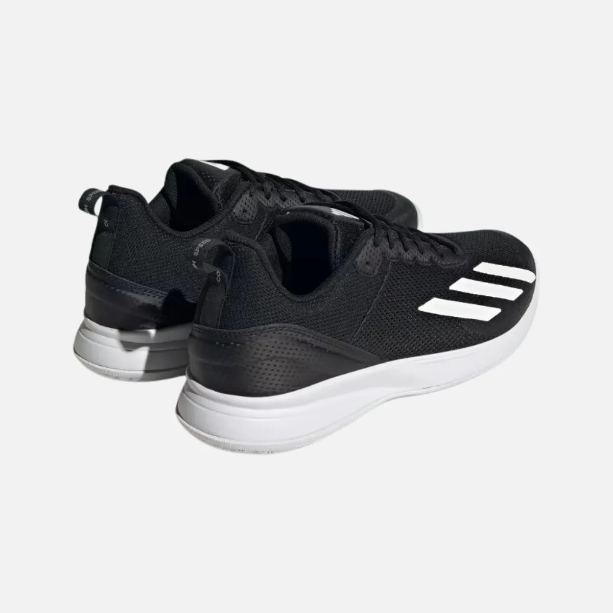 High Performance Casual Look Adidas Courtflash Speed Men Tennis Shoes -Core Black/Cloud White/Matte Silver
