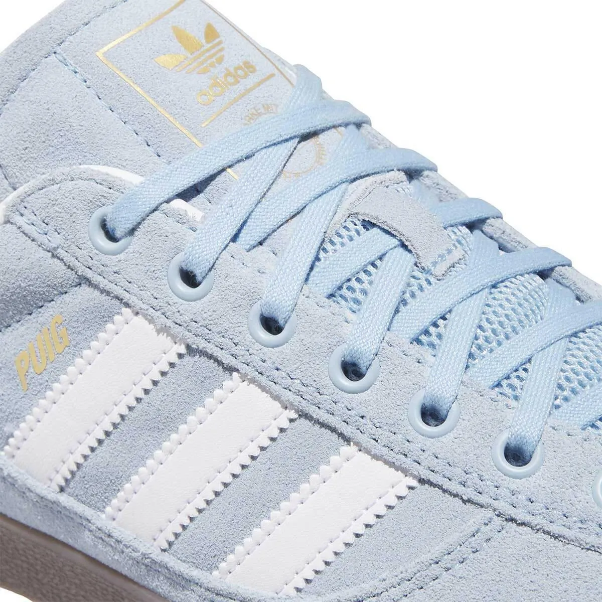 Adidas - Puig Indoor Shoes Sky Blue/White/Gum Flex Motion