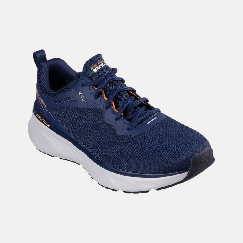 single - strap shoes anaerobic shoes Skechers Edgeride-Exxo Men's Running Shoes -Navy/Orange