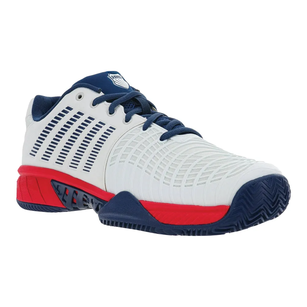 Quick lacing Foam Midsole K-Swiss Express Light 3 HB Tennis Shoes (Mens) - Blue/Blue Opal/Lollipop