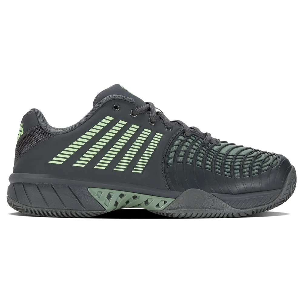 Gym workout K-Swiss Express Light 3 HB Tennis Shoes (Mens) - Urban Chic/Sea Spray/Soft Neon Green