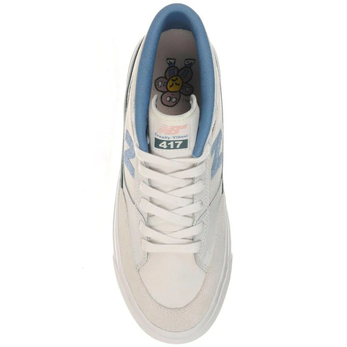 New Balance - Franky Villani 417 Shoes White/Baby Blue Simple Wear