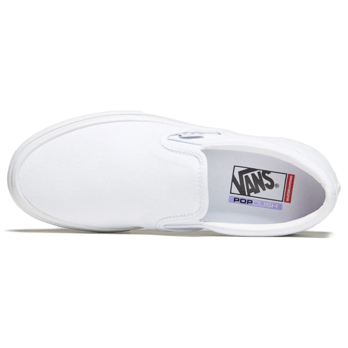 Quick Comfort Lightweight Build Vans Skate Slip-on Shoes - True White
