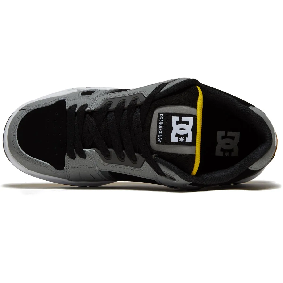 DC Stag Shoes - Grey/Yellow Comfort Performance