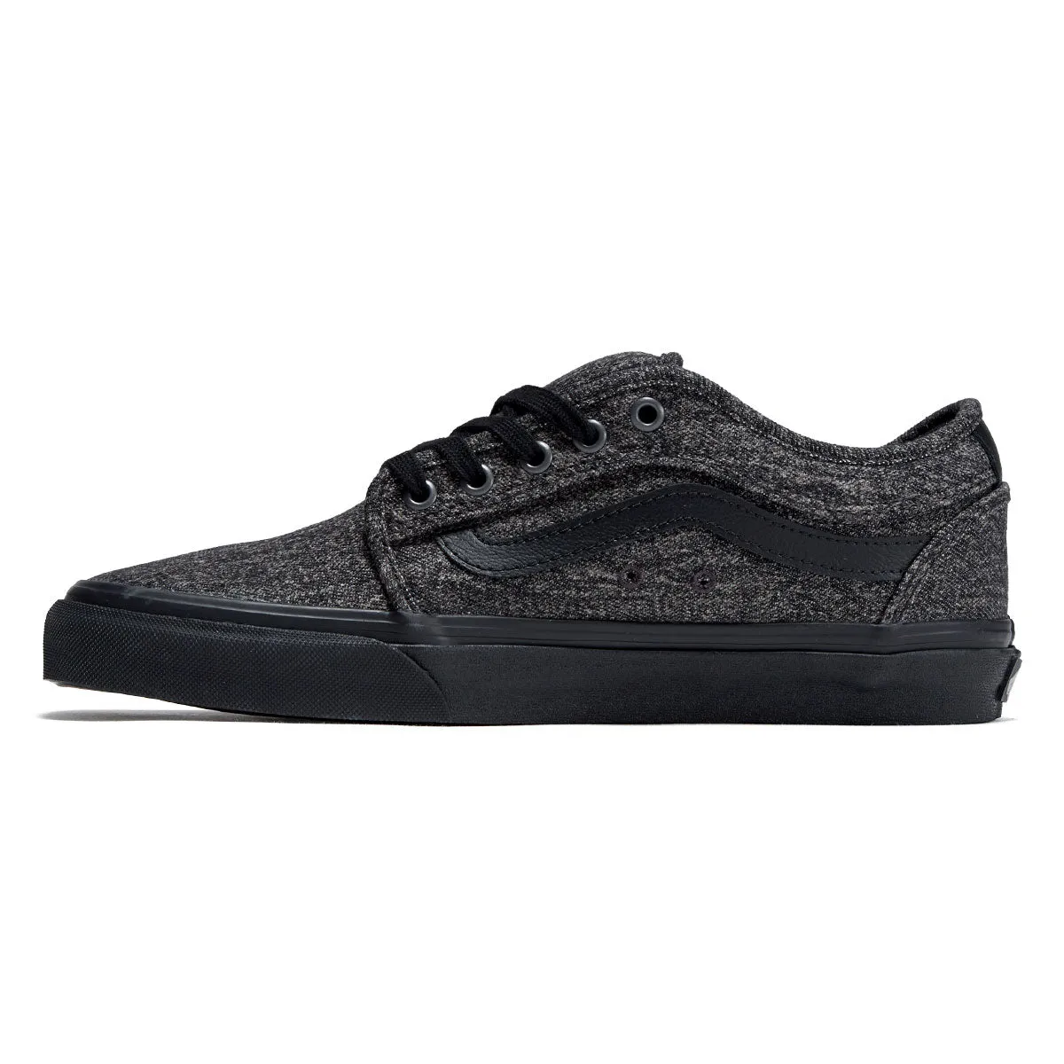 Vans Skate Chukka Low Sidestripe Shoes - Denim Charcoal/Black Foot Control Skater Action