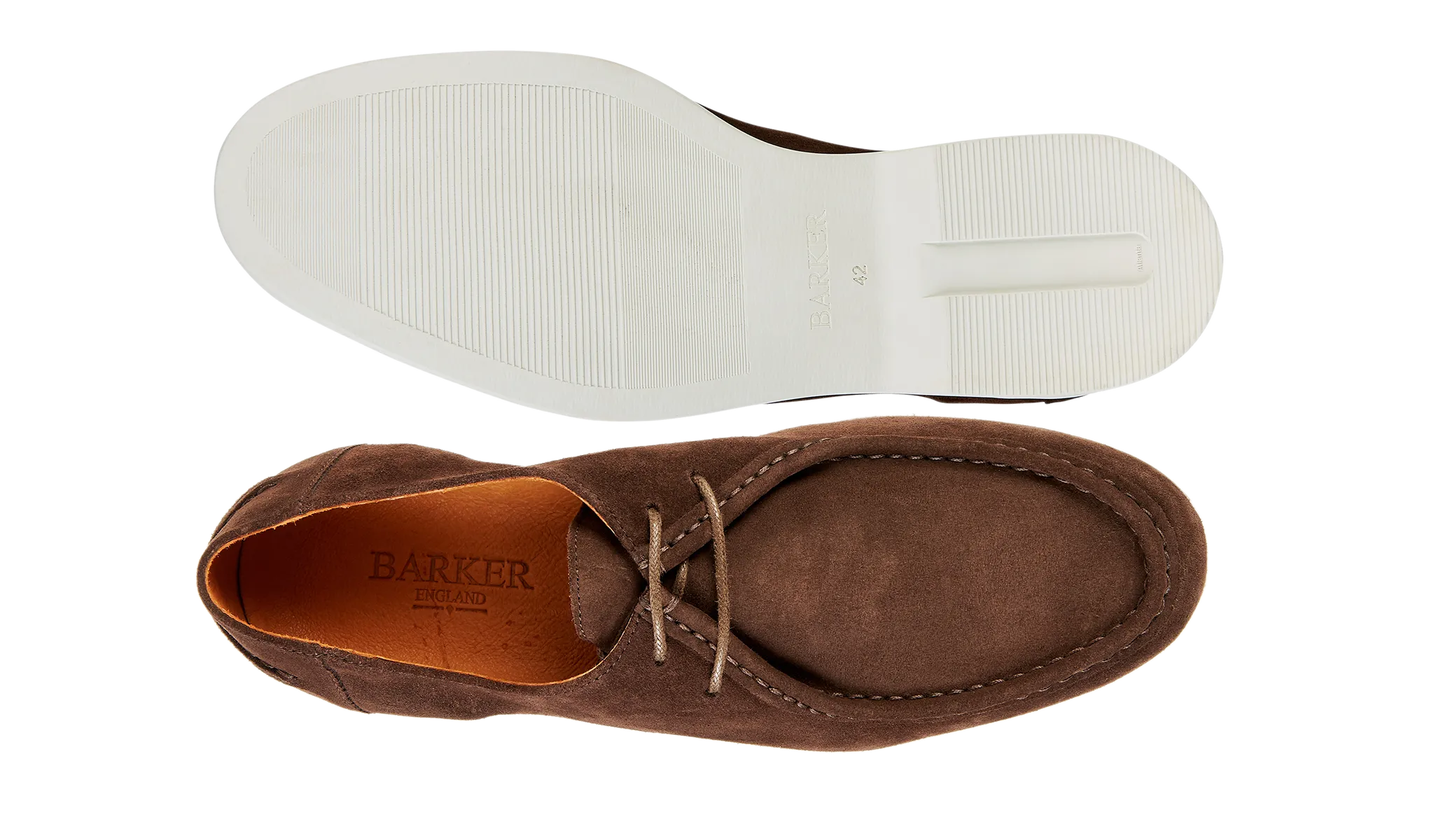 Lightweight Slim Fit Business casual Vigo - Coffee Suede White Sole