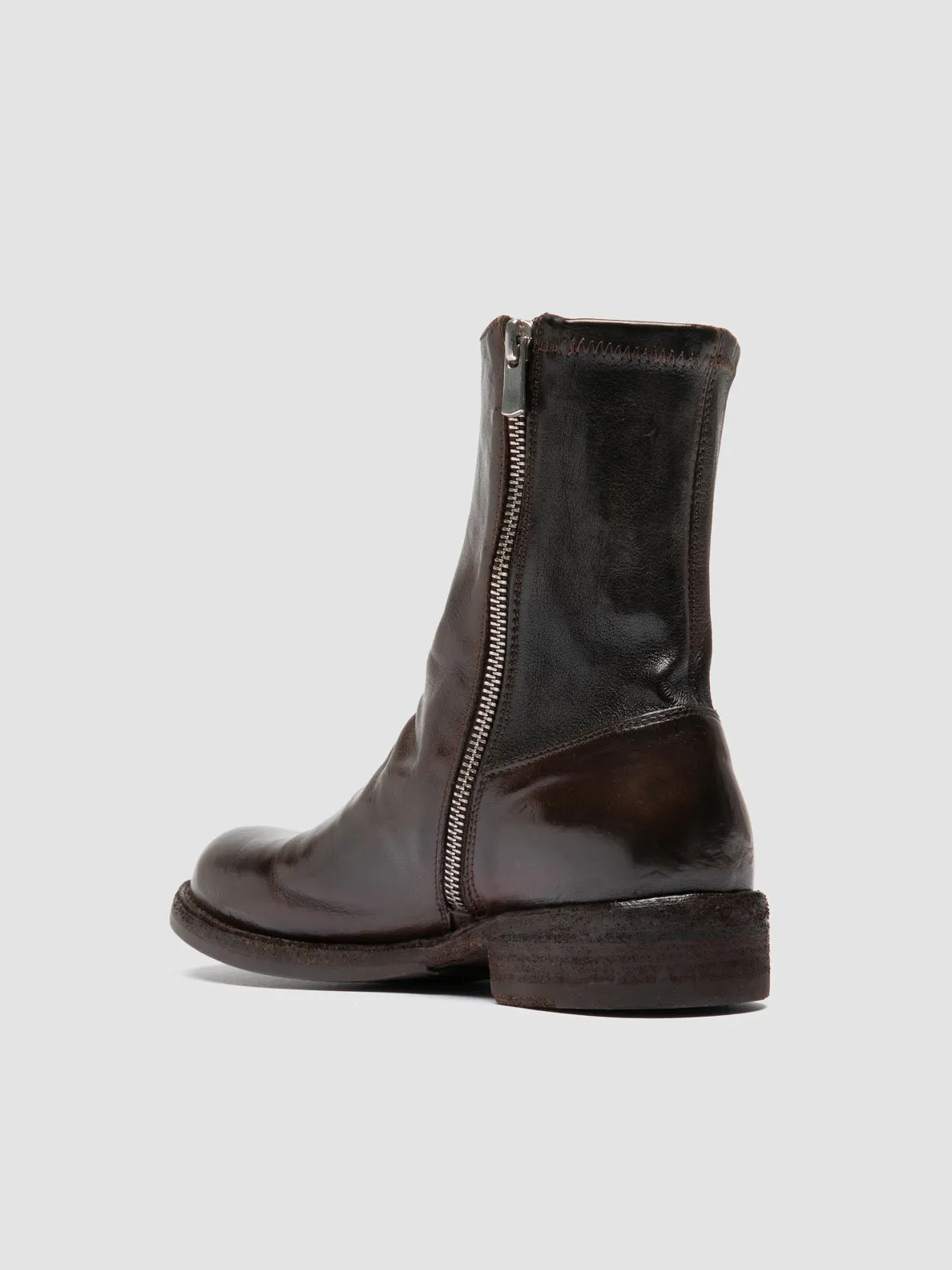 New In Active LEGRAND 171 - Brown Leather Zipped Boots