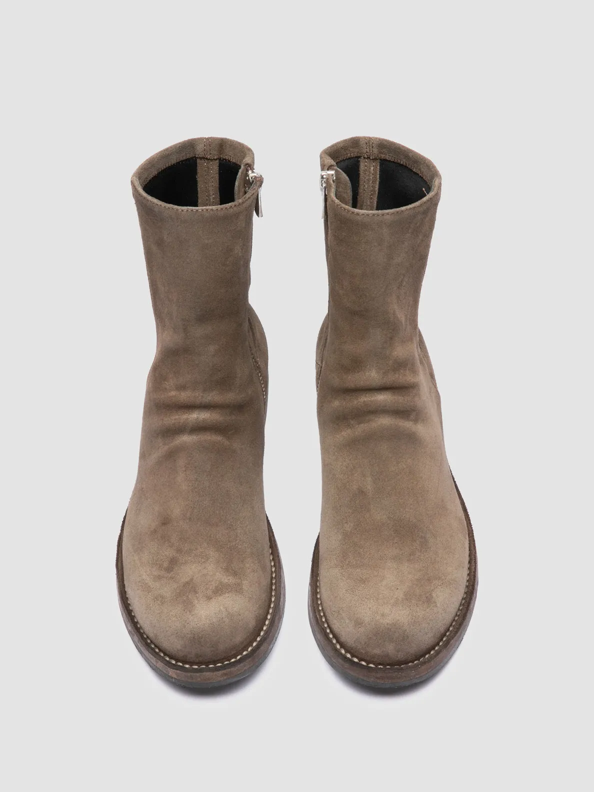 LEGRAND 171 - Brown Suede Zipped Boots Dream Path Urban Sleek