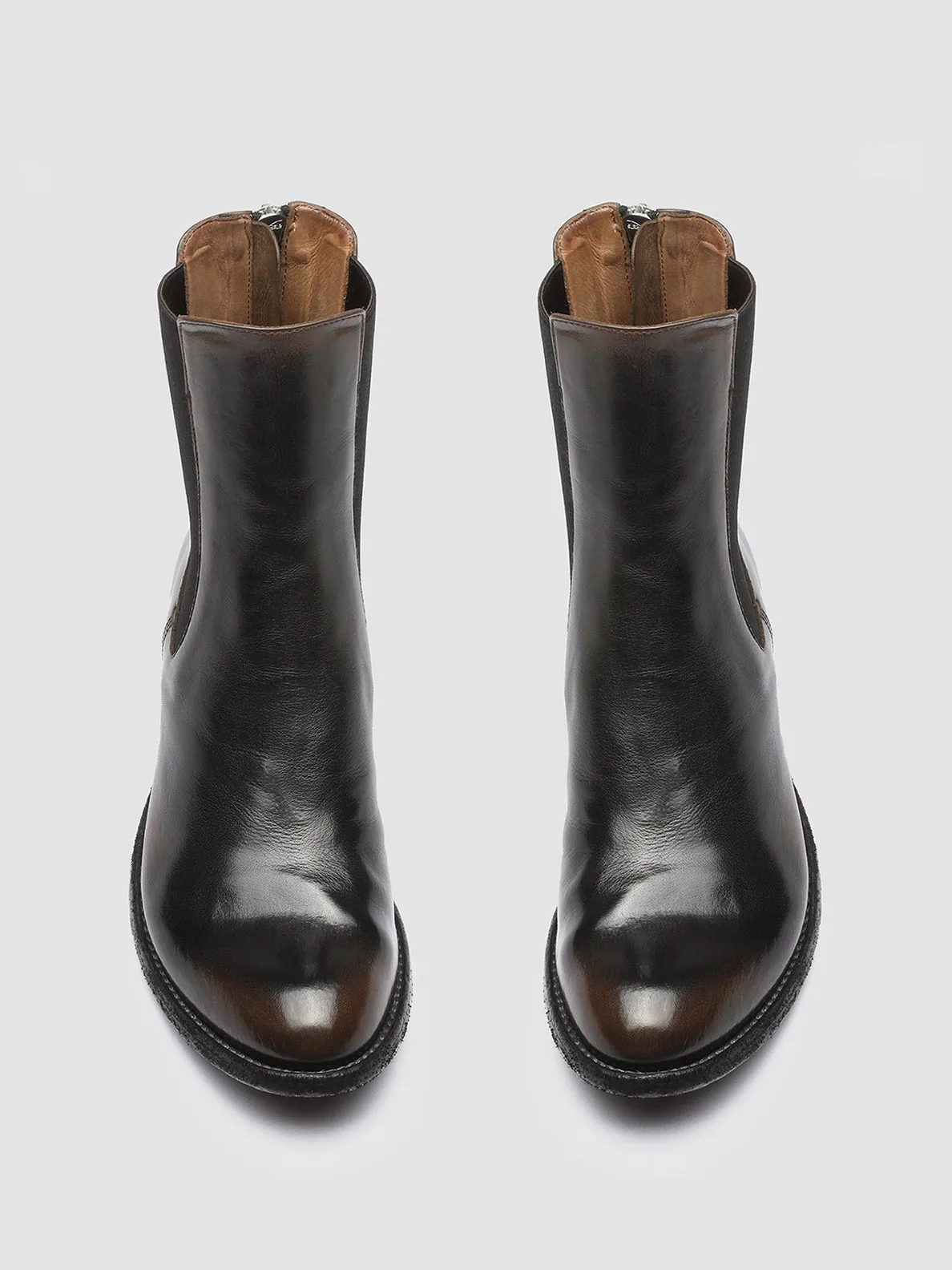 LEXIKON 073 - Brown Leather Chelsea Boots Storm Guard King Walk