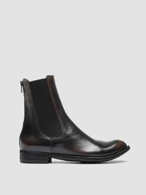 Power Base LEXIKON 073 - Brown Leather Chelsea Boots