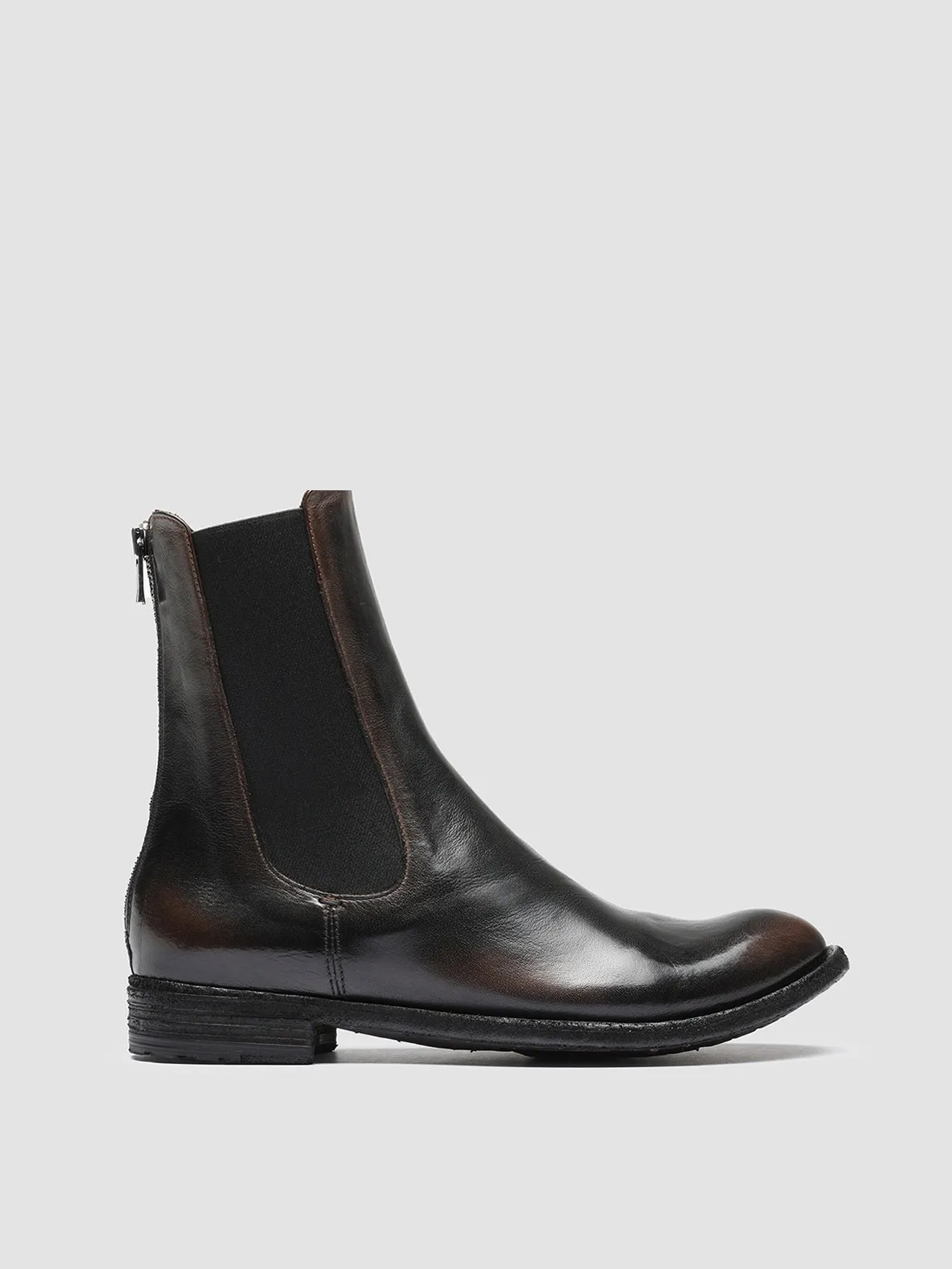 Power Base LEXIKON 073 - Brown Leather Chelsea Boots