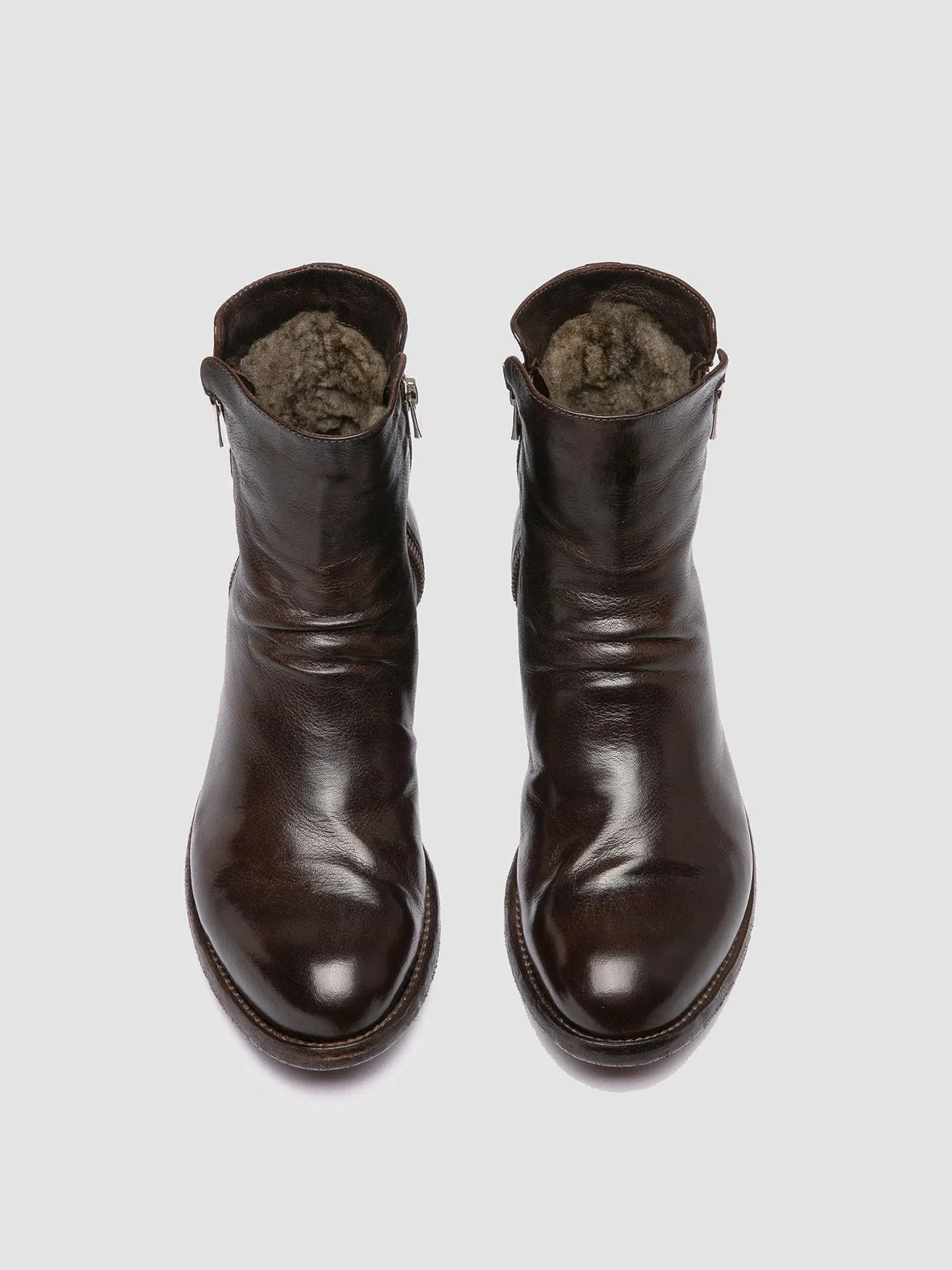Earth Mood LEXIKON 097 - Brown Leather Booties