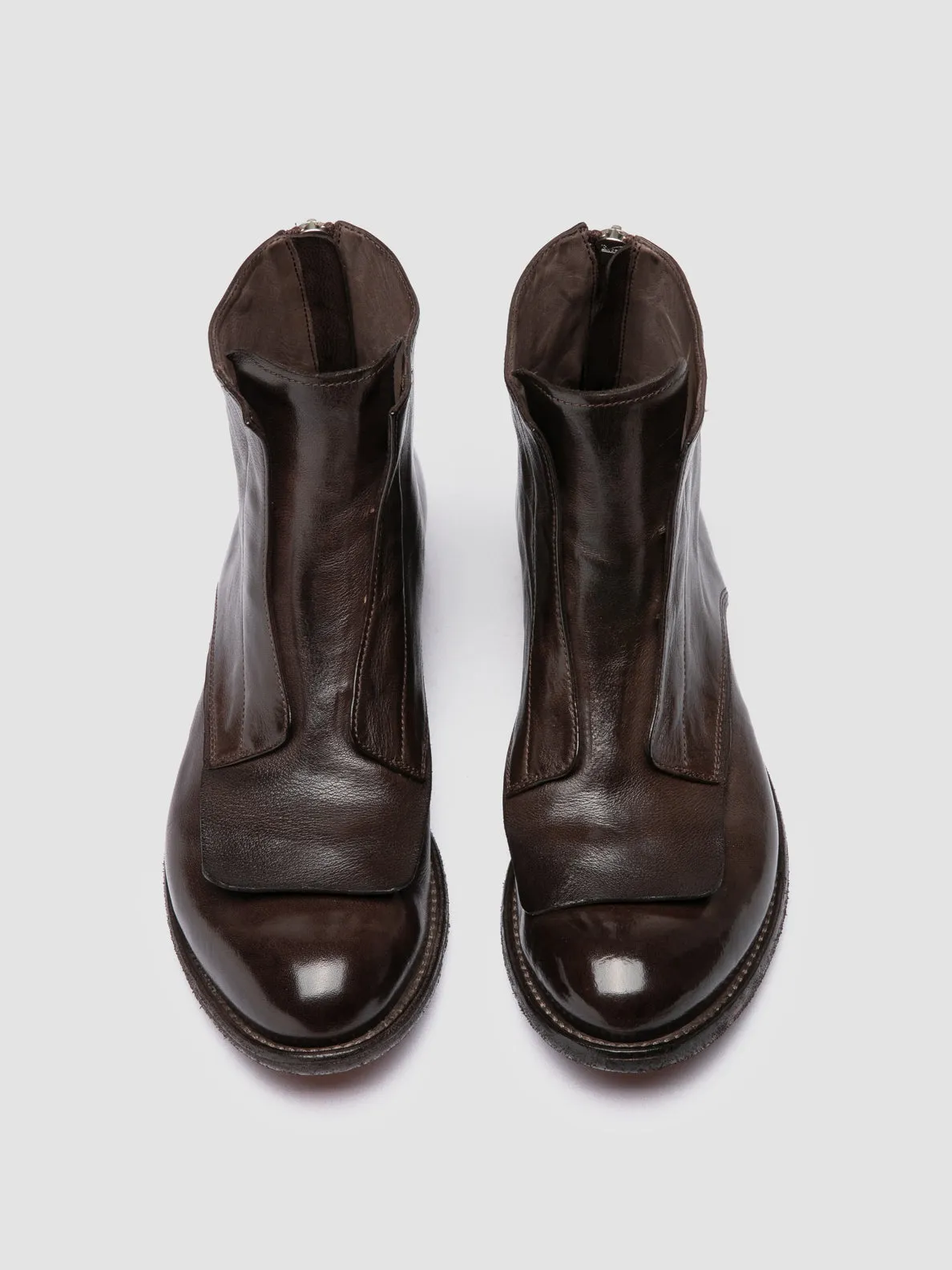 Action Fast LEXIKON 160 - Brown Leather Zipped Boots