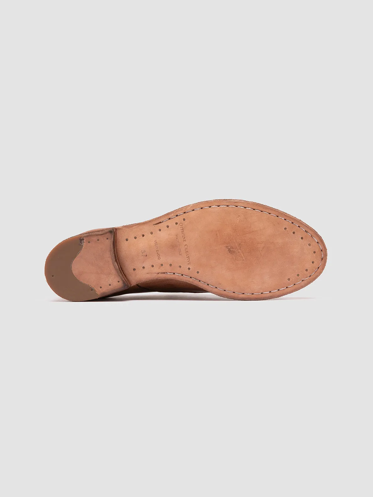 LEXIKON 501 - Brown Leather Derby Shoes Old School