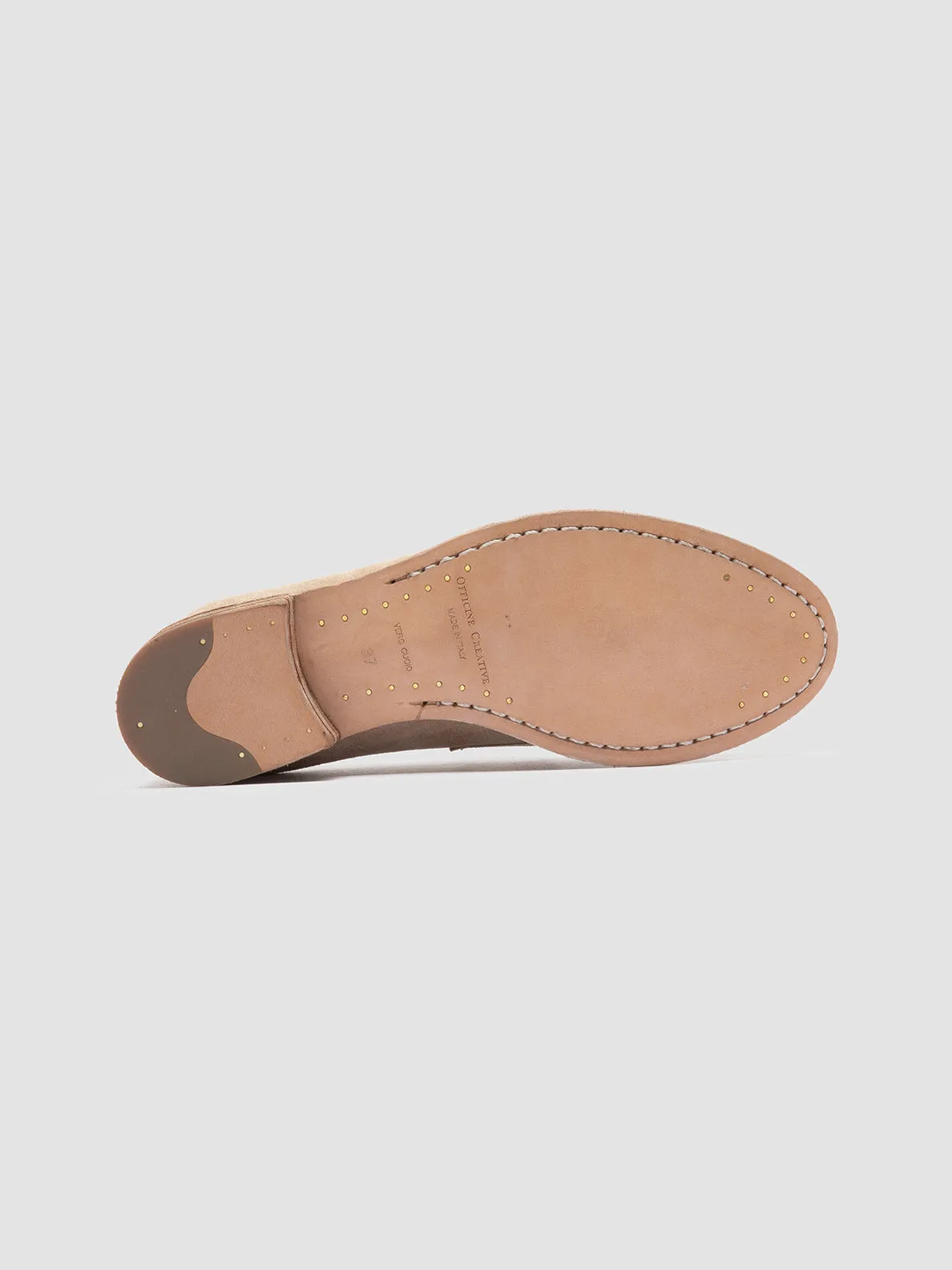 Bright Neon Greek Ease LEXIKON 516 - Beige Suede Loafers