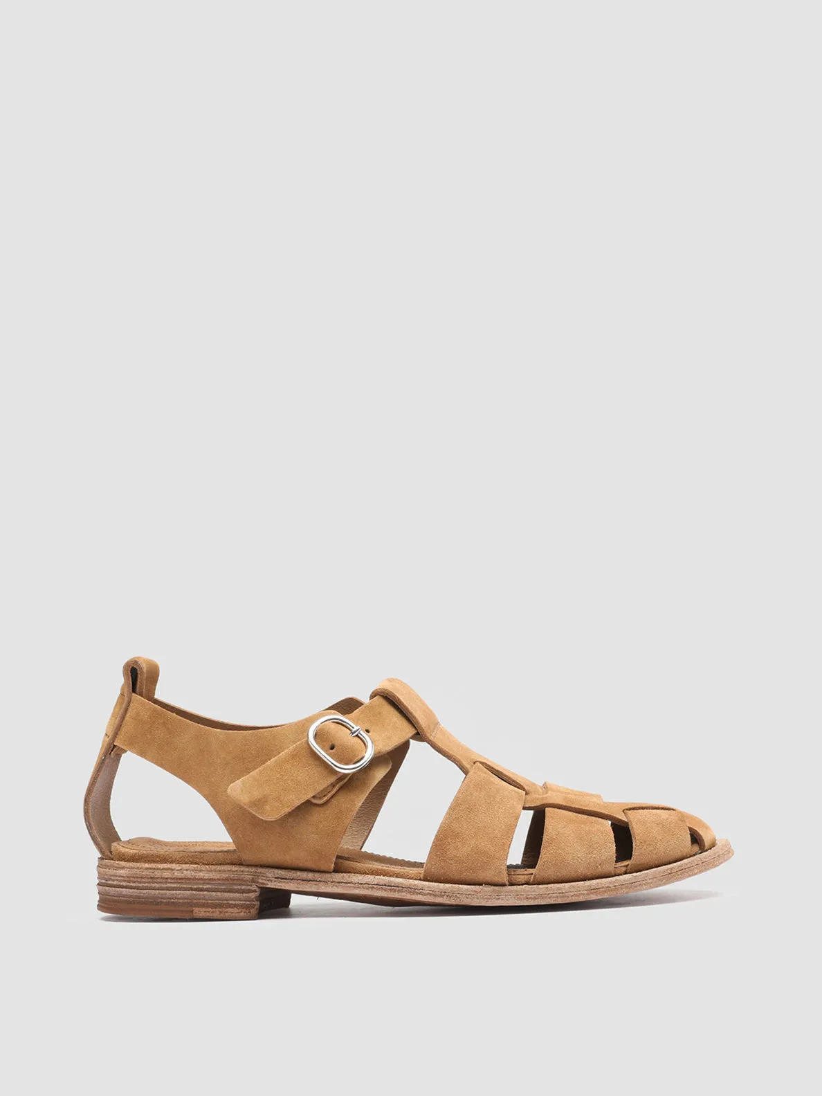 Clean White Stage Glow LEXIKON 536 - Brown Suede Sandals