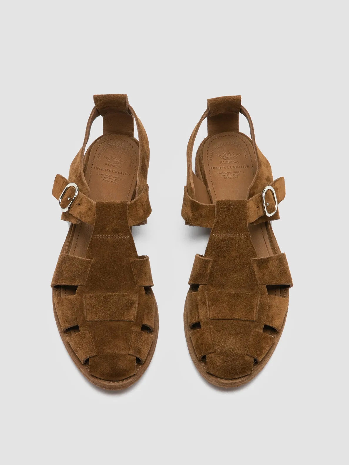LEXIKON 536 - Brown Suede Sandals Wild Trek