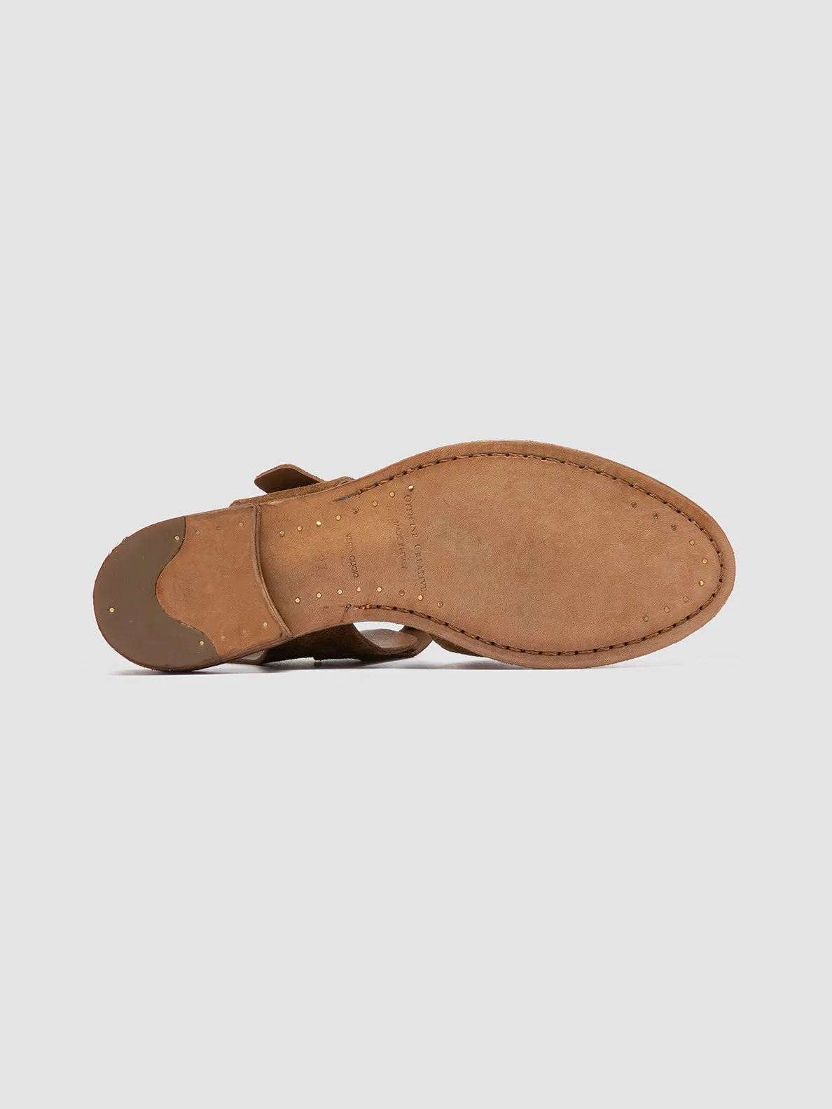 Field Power Reinforced Seams LEXIKON 536 - Brown Suede Sandals