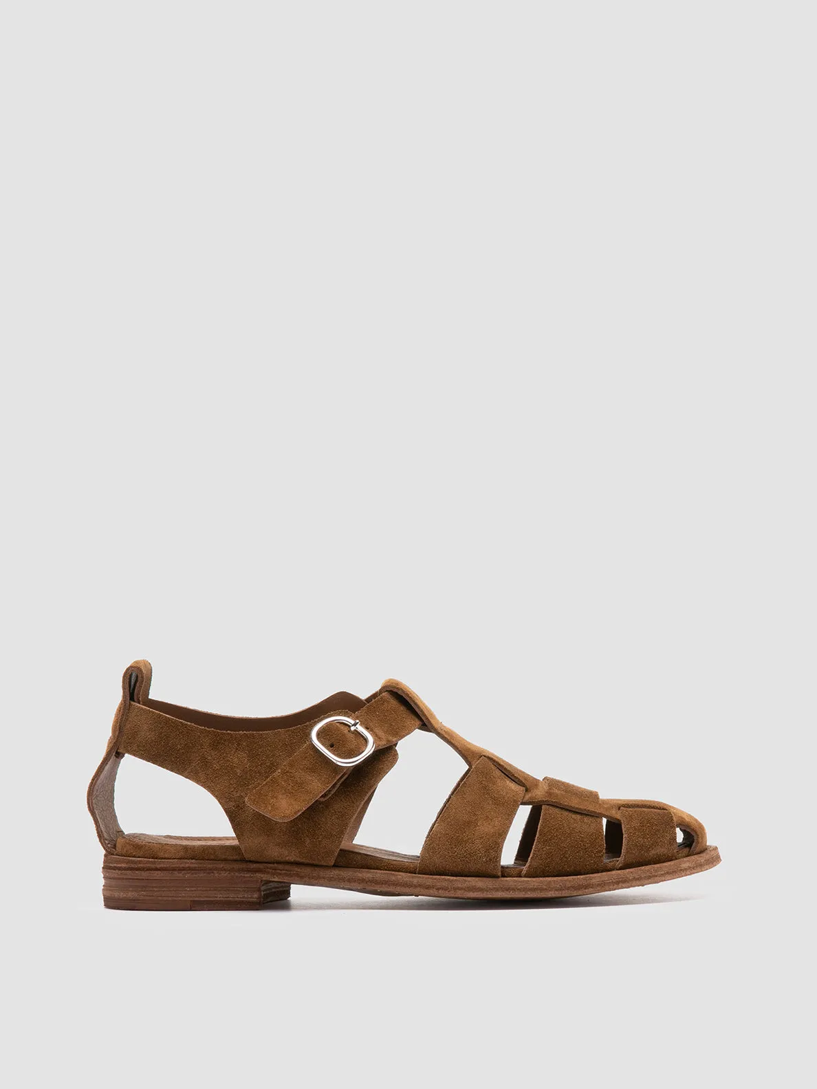 LEXIKON 536 - Brown Suede Sandals Kids Play