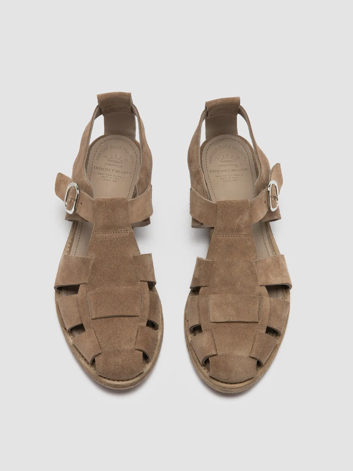 Swift Glide Hero Edge LEXIKON 536 - Taupe Suede Sandals