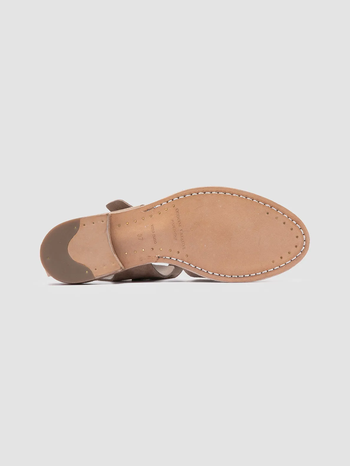 LEXIKON 536 - Taupe Suede Sandals Injury Safe
