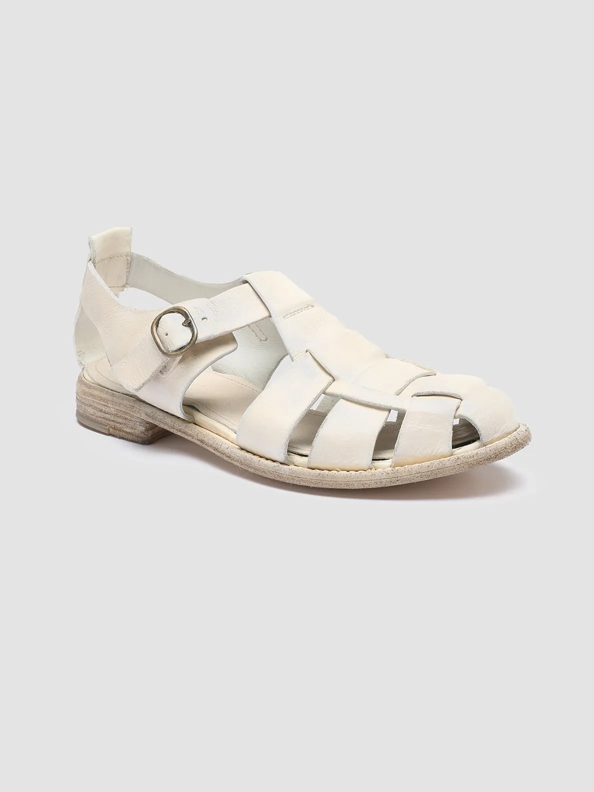Smooth Soles LEXIKON 536 - White Leather Sandals