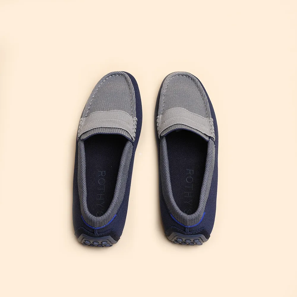 Travel Light Dawn Move Rothy  - The Driver Loafers - Blue