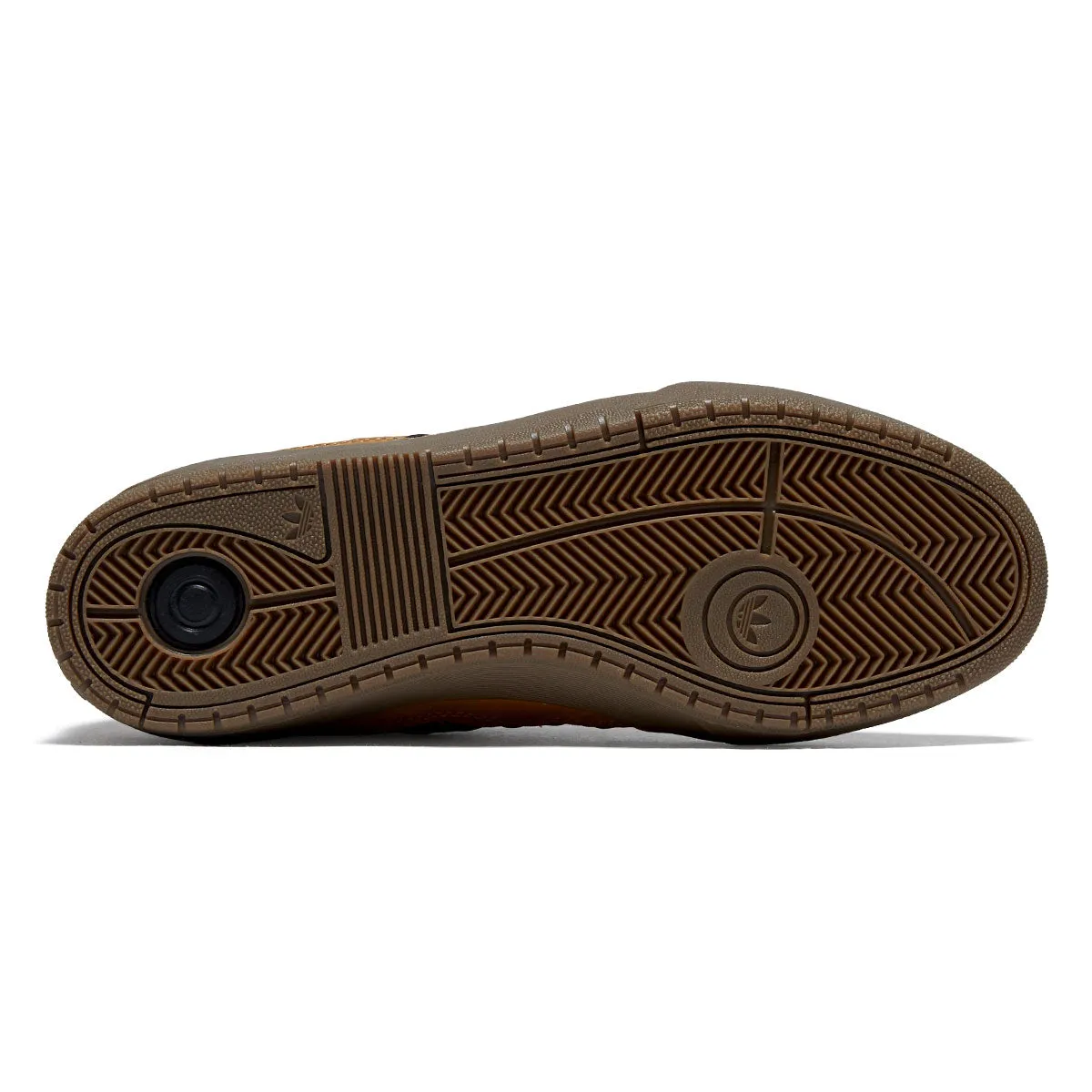 Streamlined Shape hard sole Adidas Tyshawn II Shoes - Mesa/Black/Gum
