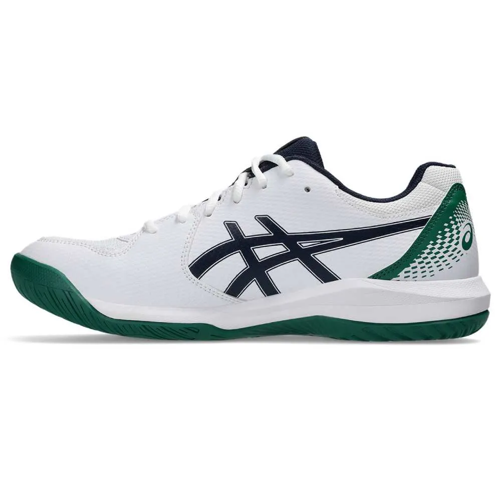 Asics Gel Dedicate 8 Men's Tennis Shoe (White/Midnight) Urban Casual Comfortable