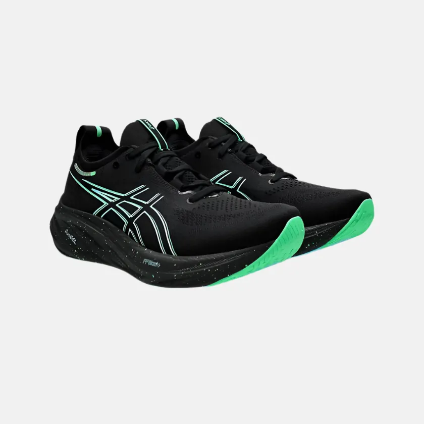 Asics Gel-Nimbus 26 Men's Running Shoes -Black/Soothing Sea speed - training shoes travelers' shoes