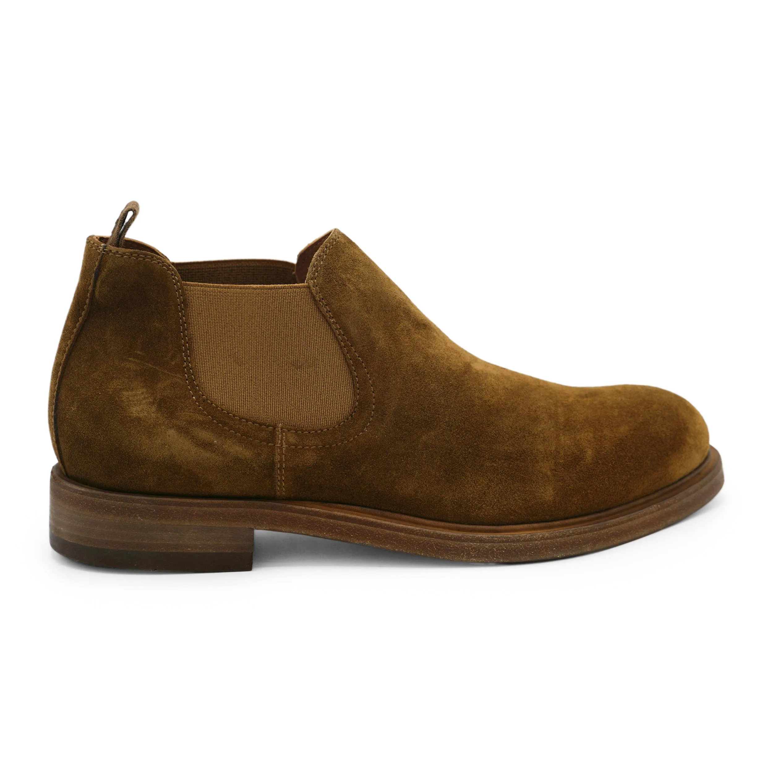 2810 - Tan Suede Chelsea Boot Functional Comfort Comfy Urban Style